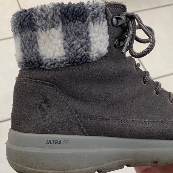 Skechers Black and Gray Winter Boots - Picture 3 of 17